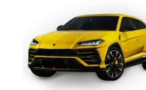 Yellow Lamborghini Urus from the Spinsy race promotion
